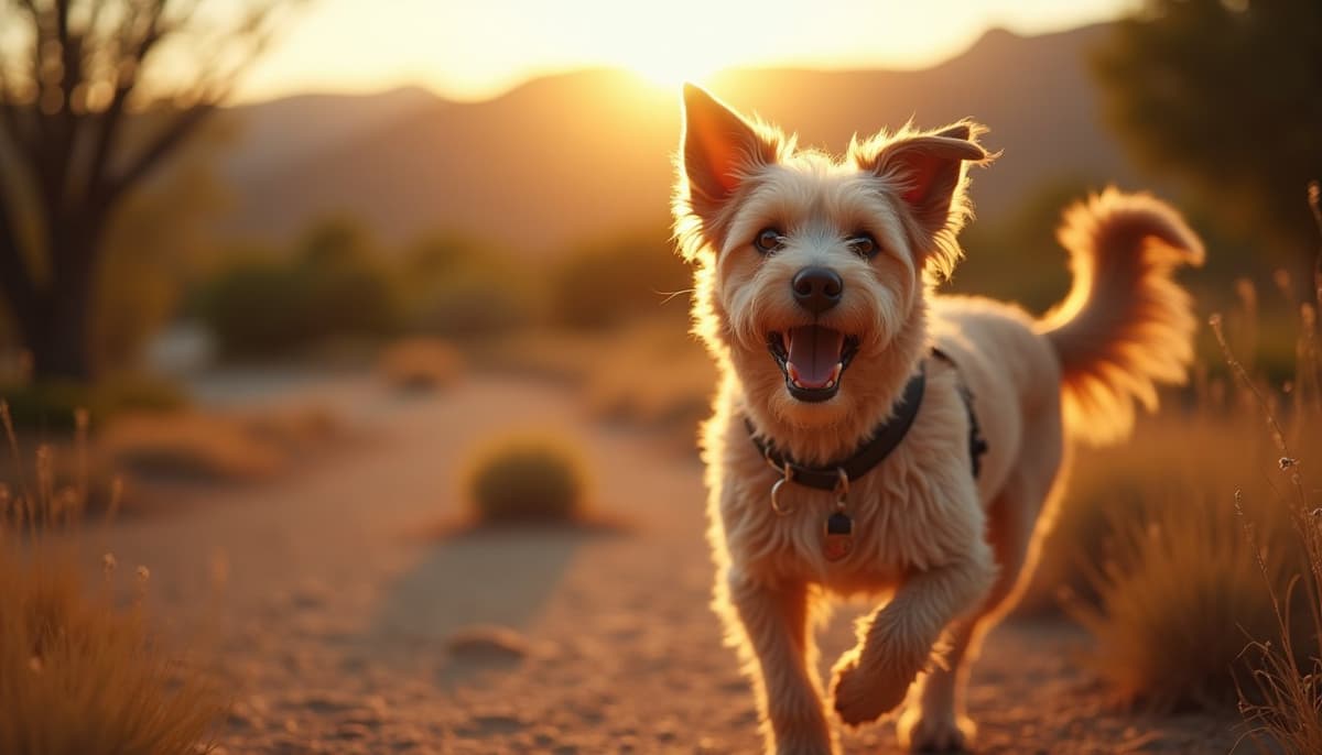 A dog on a walk — Dog Hip Dysplasia Treatment Cost in El Paso, TX