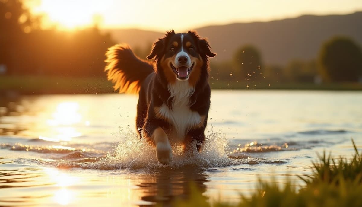 A dog on a walk — Dog Hip Dysplasia Treatment Cost in Escondido, CA