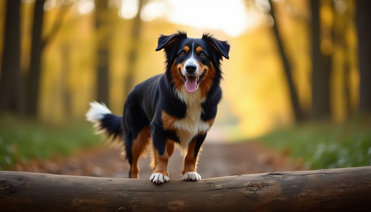 A dog on a walk — Dog Hip Dysplasia Treatment Cost in Evansville, IN