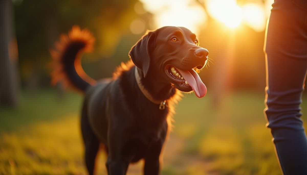 A dog on a walk — Hip Dysplasia Treatment Cost in Garland, TX (2026)