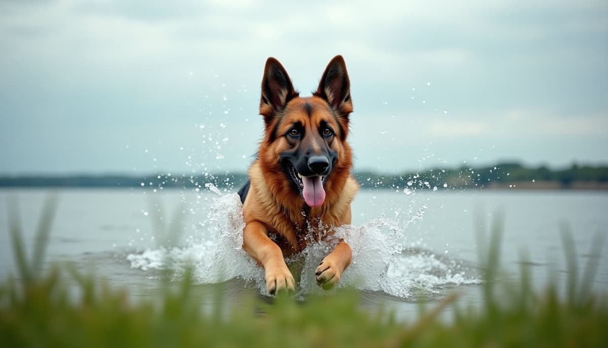 A dog on a walk — Dog Hip Dysplasia Treatment Cost in Green Bay, WI