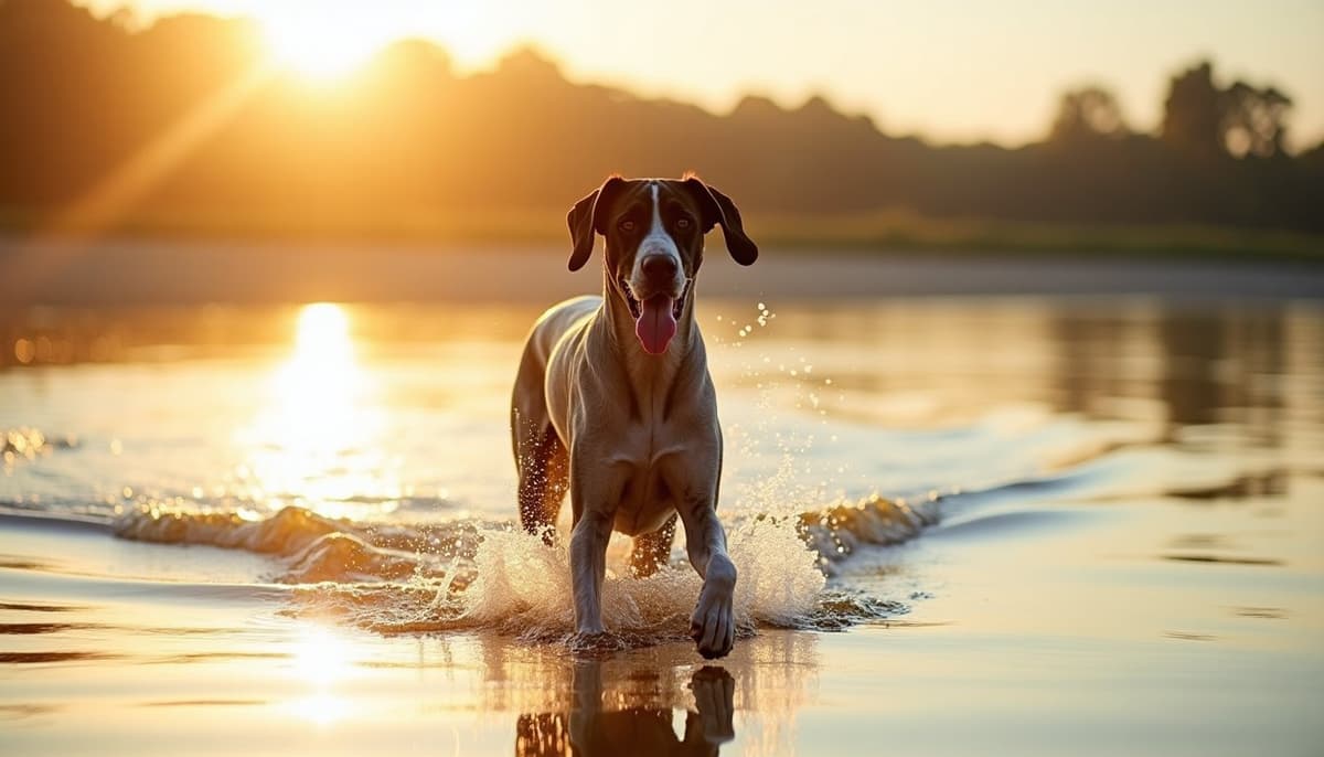 A dog on a walk — Dog Hip Dysplasia Treatment Cost in Huntington Beach, CA