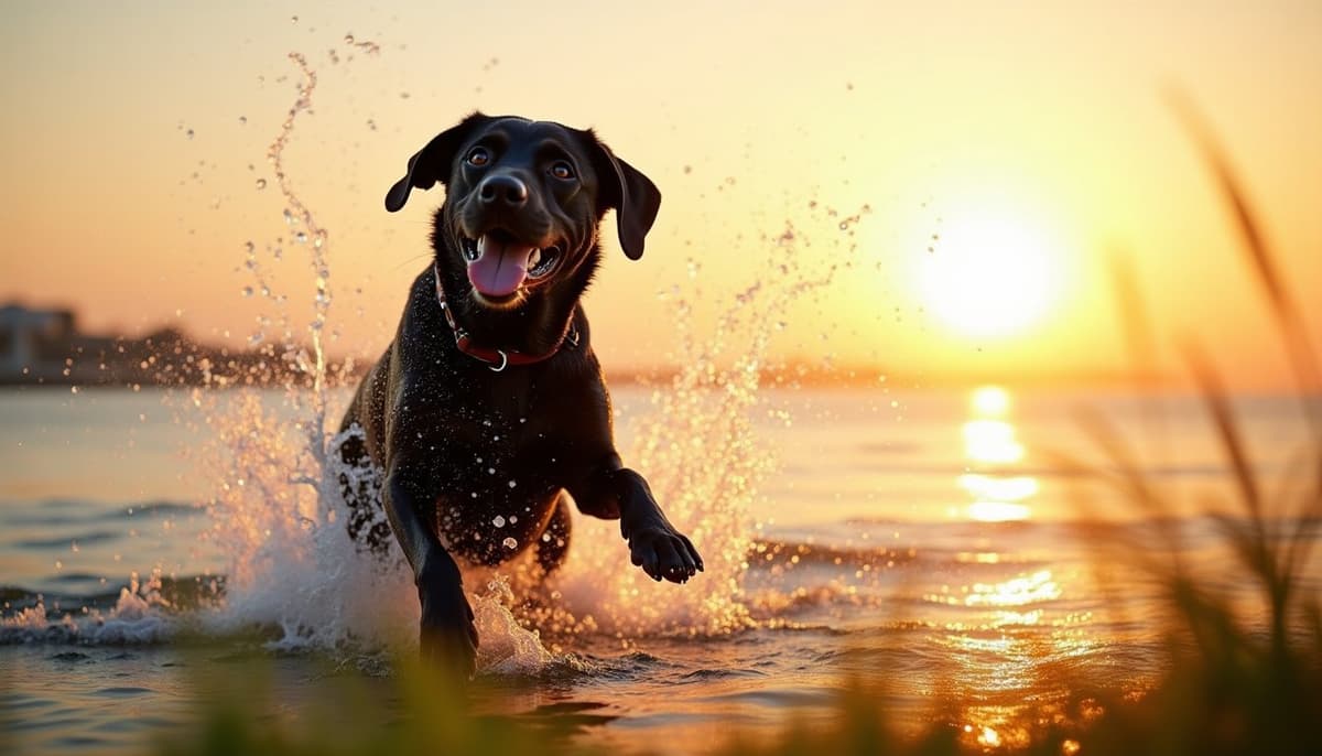 A dog on a walk — Dog Hip Dysplasia Treatment Cost in Long Beach, CA
