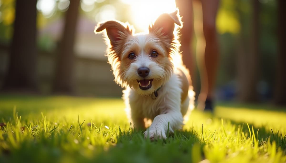 A dog on a walk — Dog Hip Dysplasia Treatment Cost in Lowell, MA
