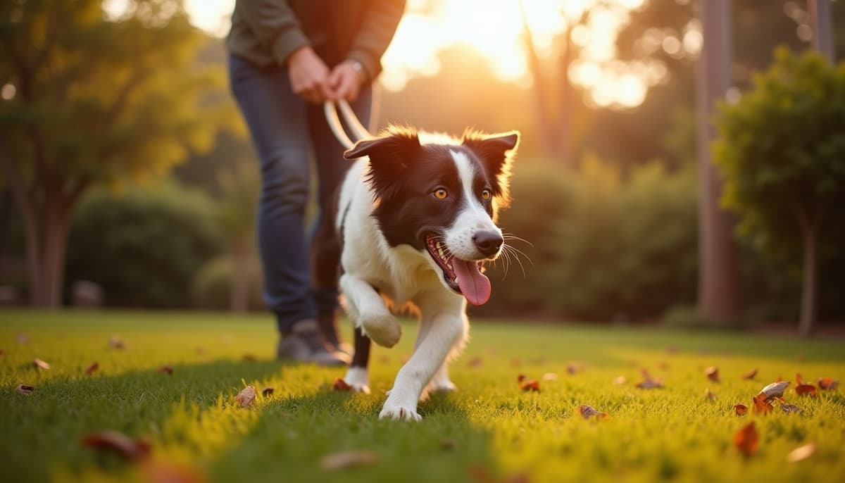 A dog on a walk — Dog Hip Dysplasia Treatment Cost in Mesa, AZ