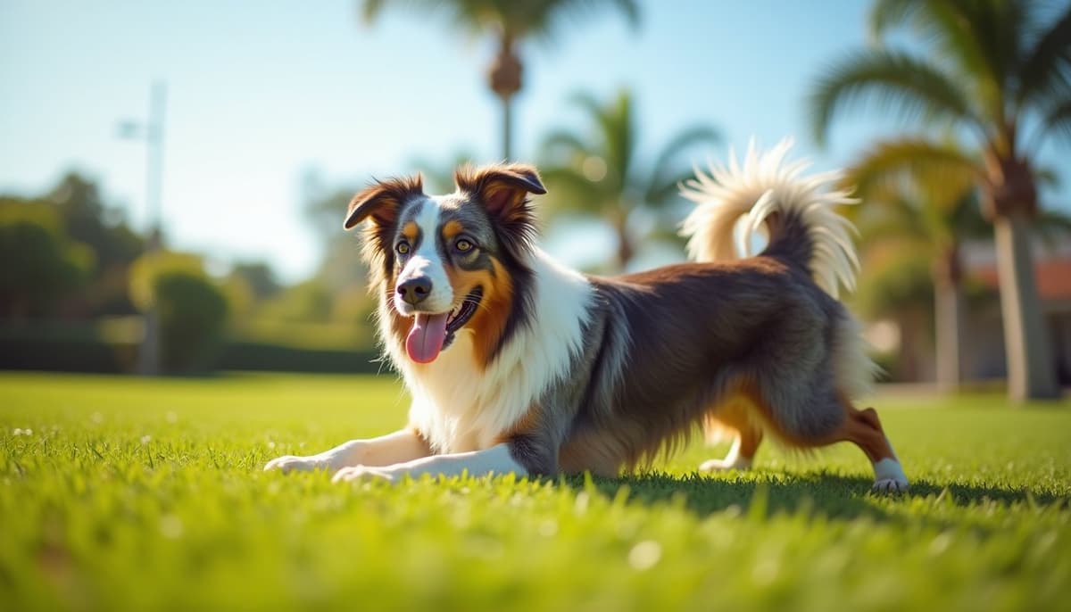 A dog on a walk — Dog Hip Dysplasia Treatment Cost in Miami, FL (2026)