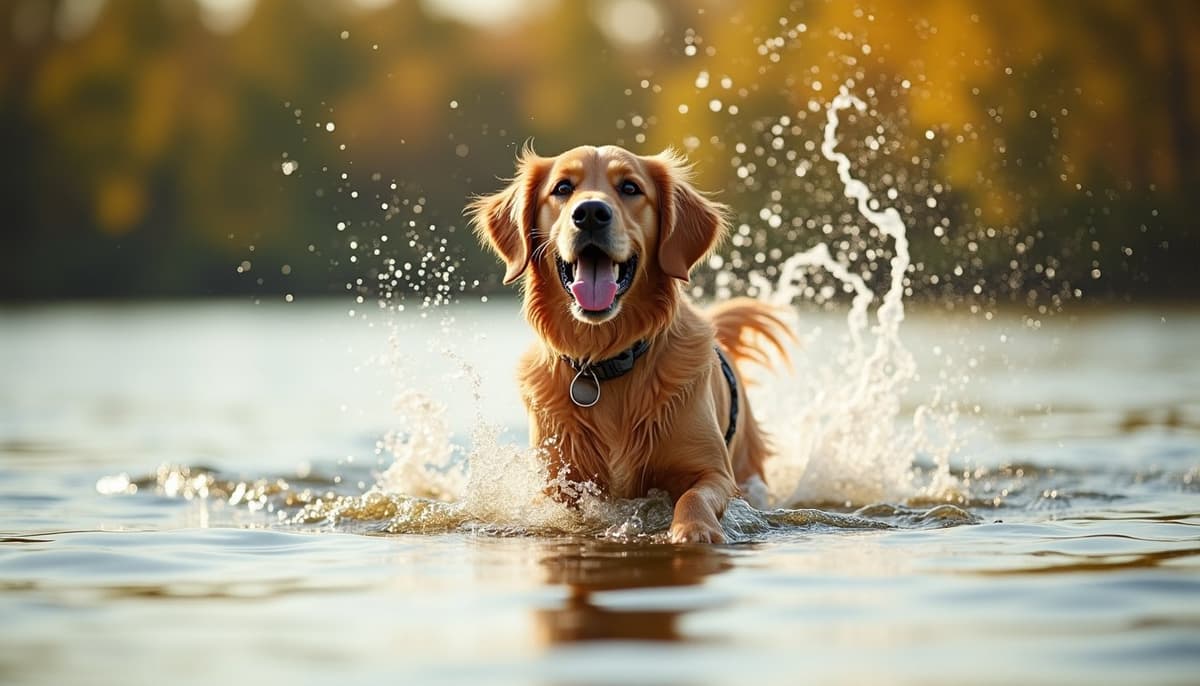 A dog on a walk — Dog Hip Dysplasia Treatment Cost in Minneapolis, MN