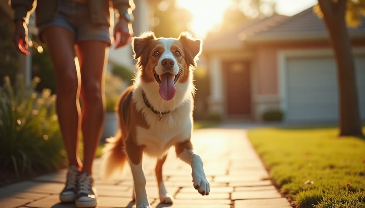A dog on a walk — Dog Hip Dysplasia Treatment Cost in Pasadena, CA 2026