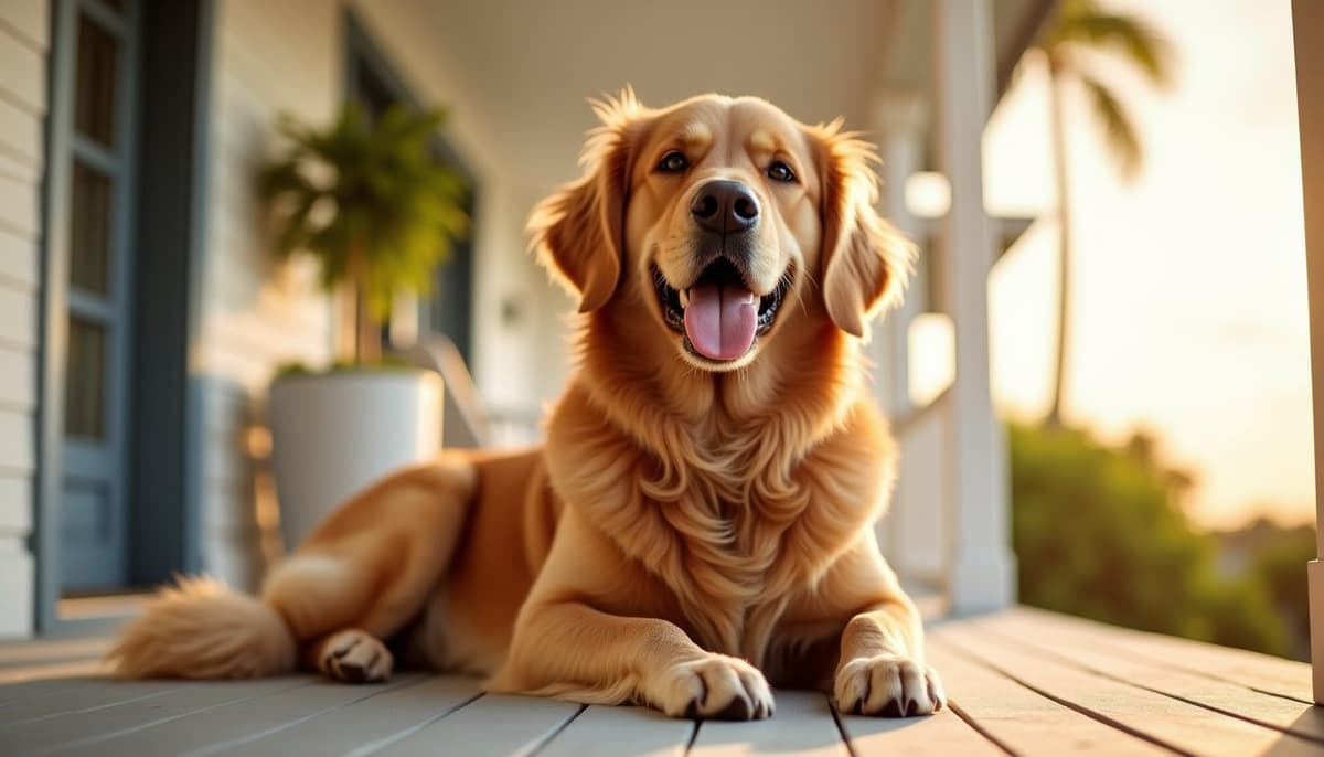 A dog on a walk — Dog Hip Dysplasia Treatment Cost in Pompano Beach, FL