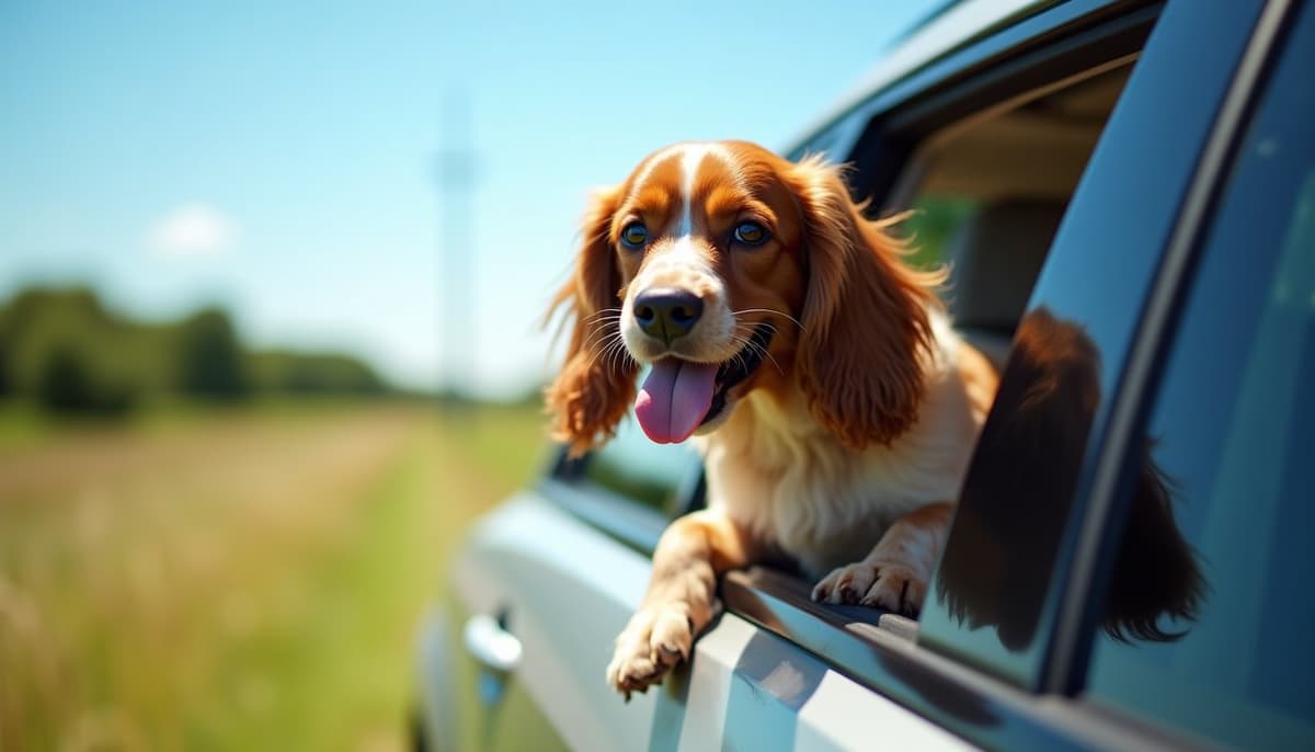 A dog on a walk — Hip Dysplasia Treatment Cost in Richardson TX