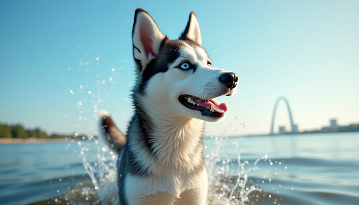 A dog on a walk — Dog Hip Dysplasia Treatment Cost in Saint Louis, MO