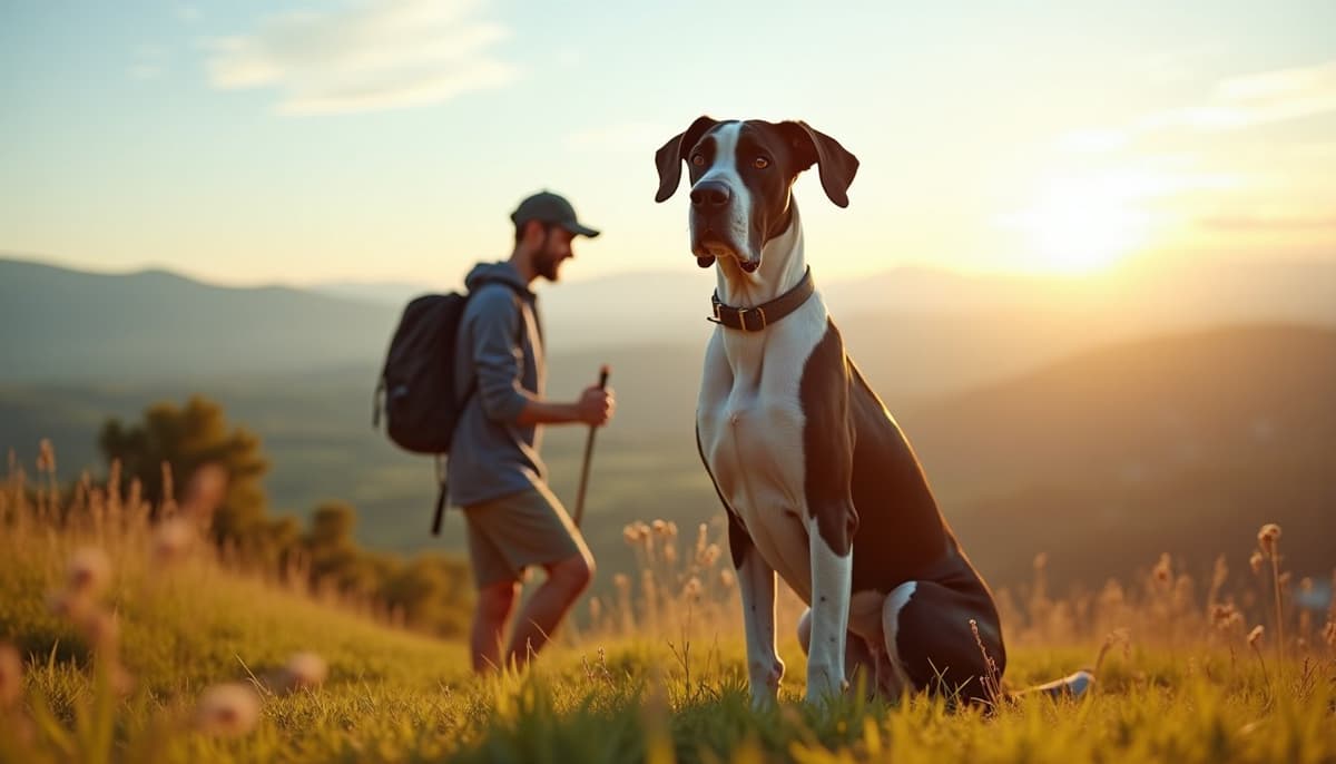 A dog on a walk — Dog Hip Dysplasia Treatment Cost in Saint Paul, MN