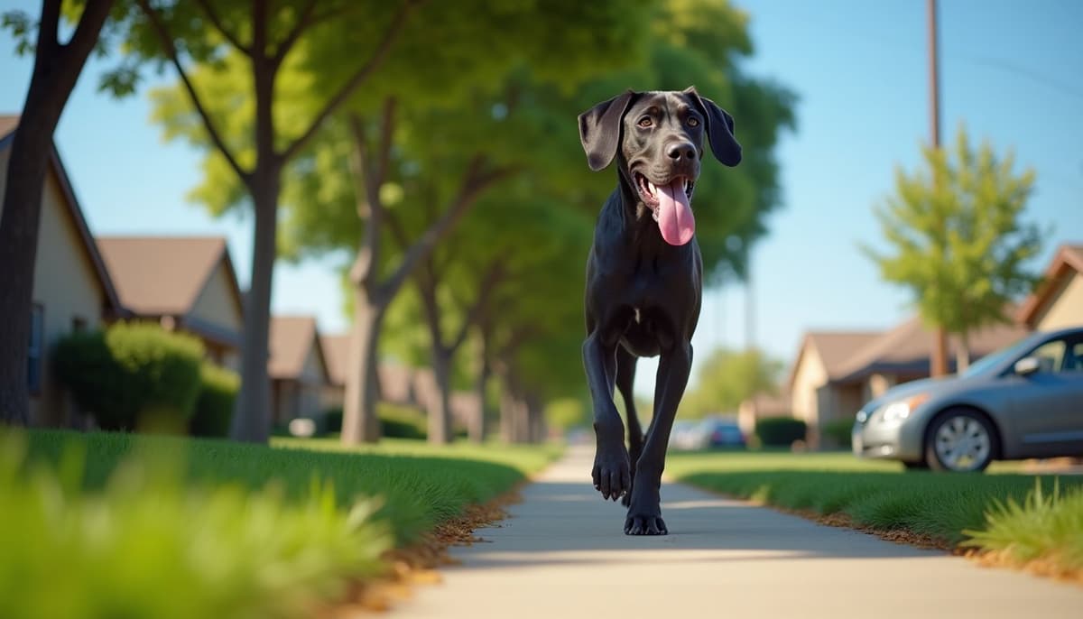 A dog on a walk — Dog Hip Dysplasia Treatment Cost in Simi Valley CA 2026
