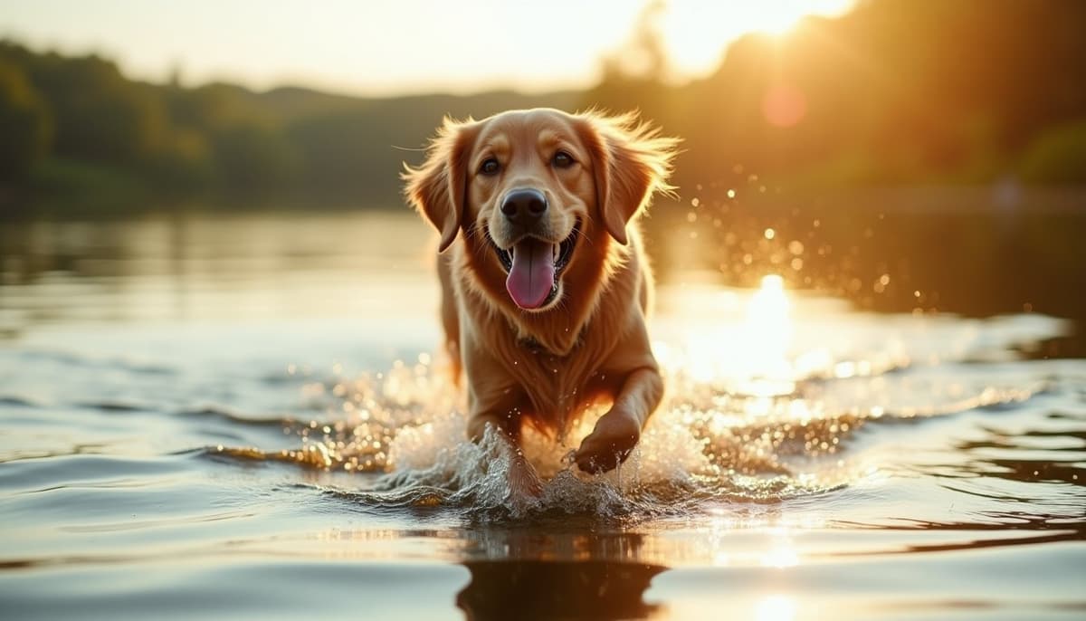 A dog on a walk — Dog Hip Dysplasia Treatment Cost in Sioux Falls SD