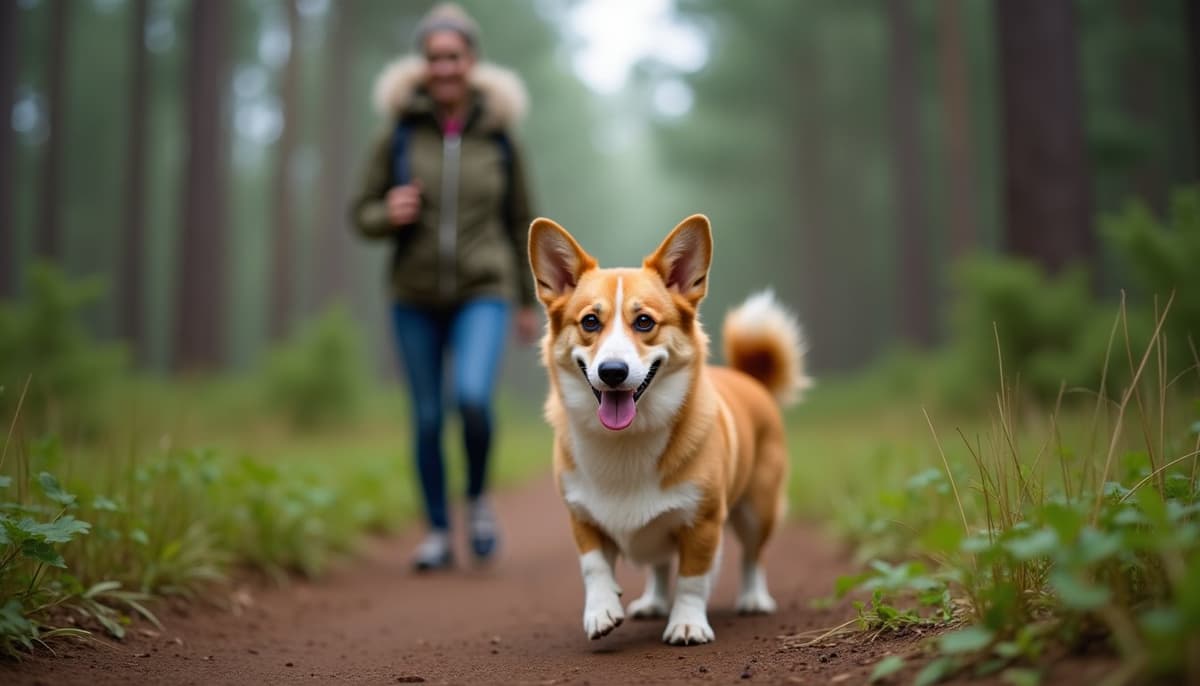 A dog on a walk — Dog Hip Dysplasia Treatment Cost Spokane WA