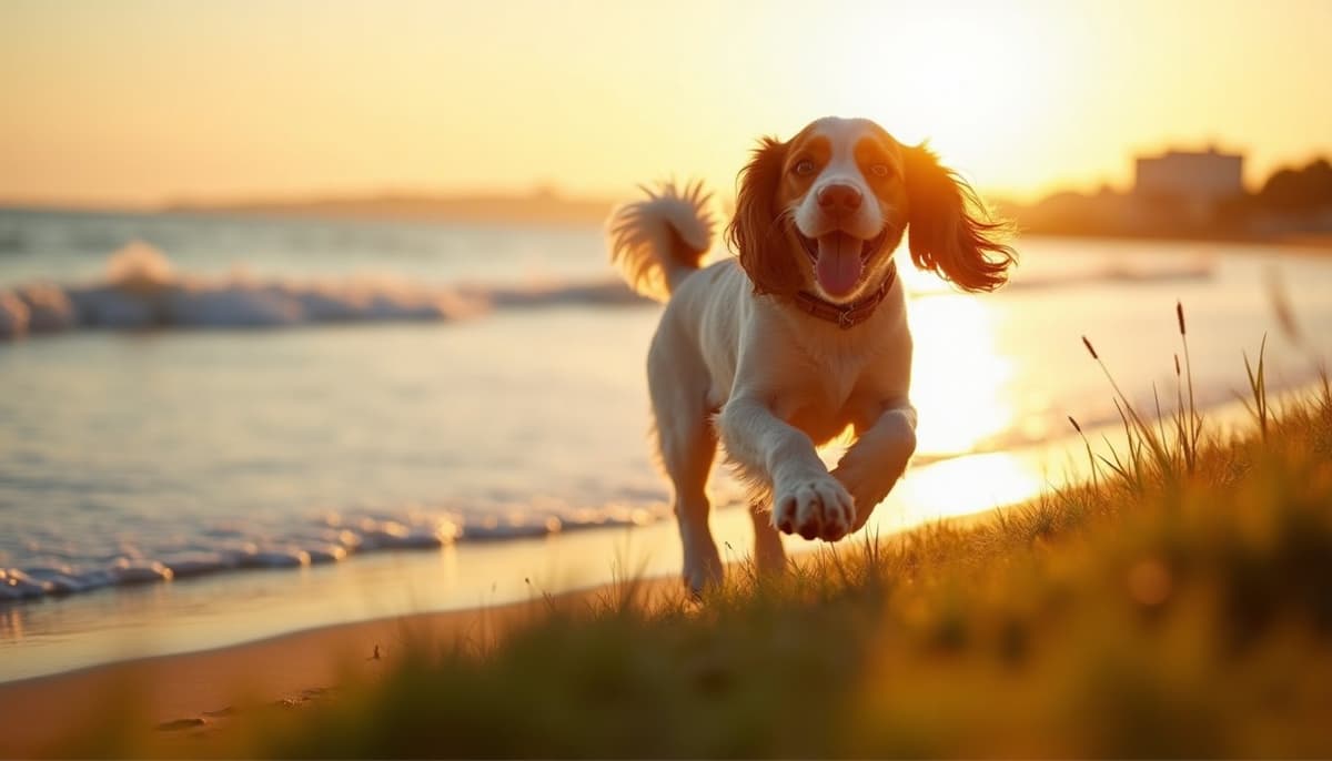 A dog on a walk — Dog Hip Dysplasia Treatment Cost in Syracuse NY