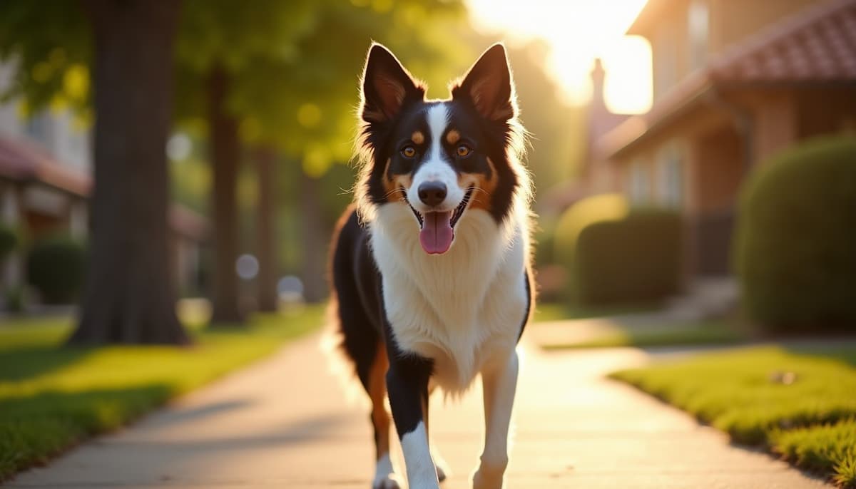 A dog on a walk — Dog Hip Dysplasia Treatment Cost in Temecula, CA