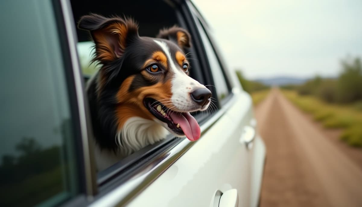 A dog on a walk — Hip Dysplasia Treatment Cost in Tucson, AZ