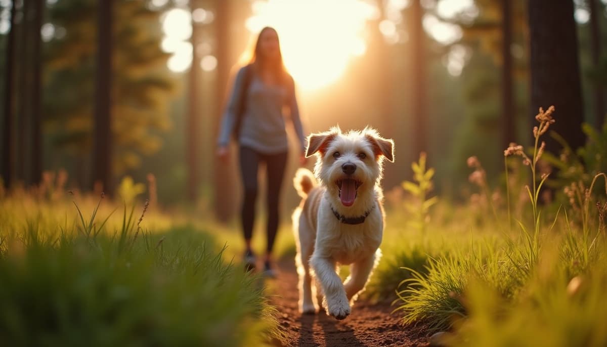 A dog on a walk — Dog Hydrotherapy in Beaumont, TX
