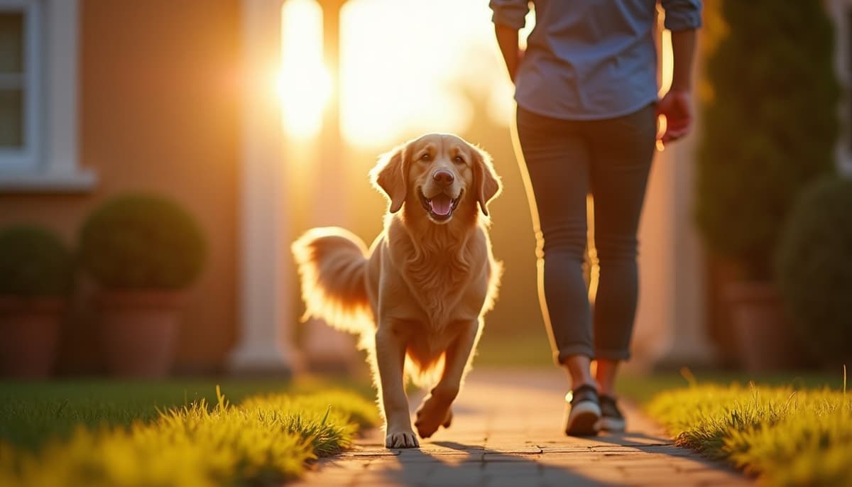 A dog on a walk — Dog Hydrotherapy in Broken Arrow, OK