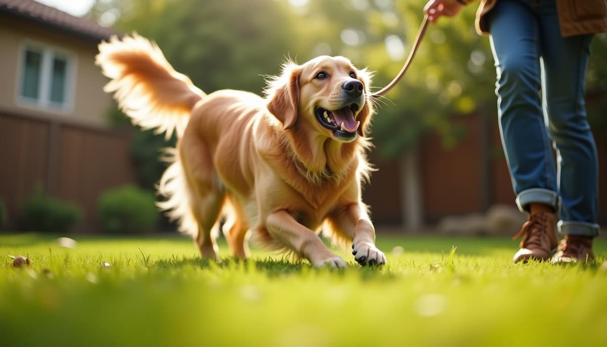 A dog on a walk — Dog Hydrotherapy in Chula Vista, CA