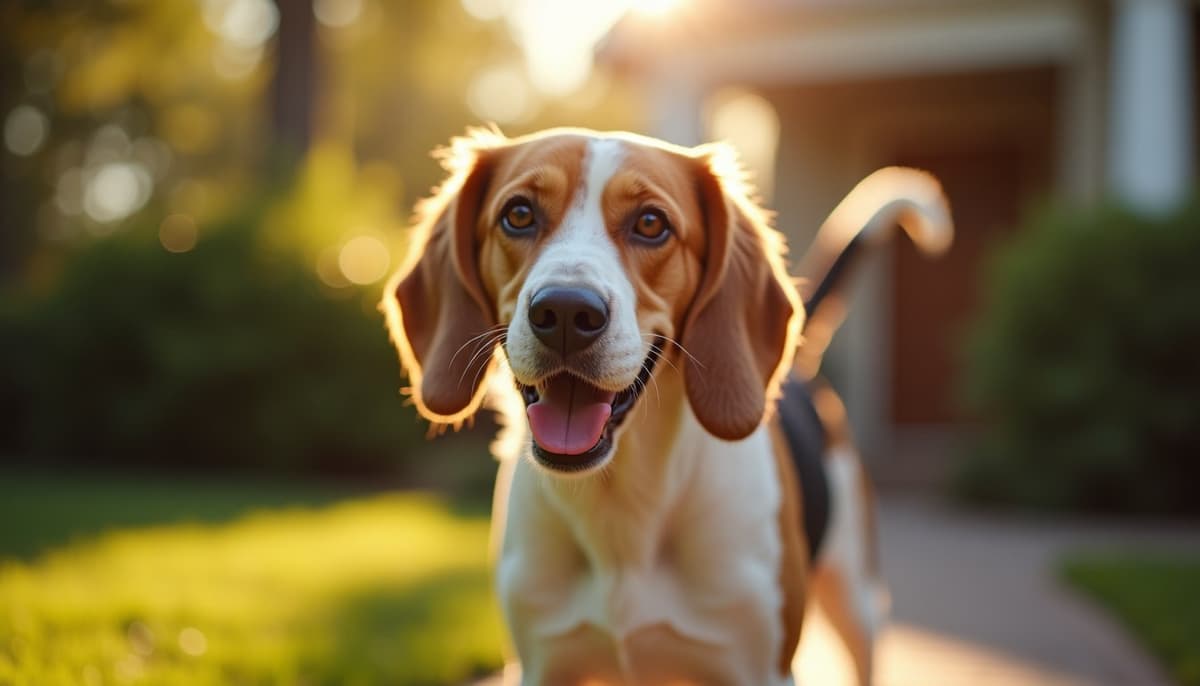A dog on a walk — Dog Hydrotherapy in Greensboro, NC