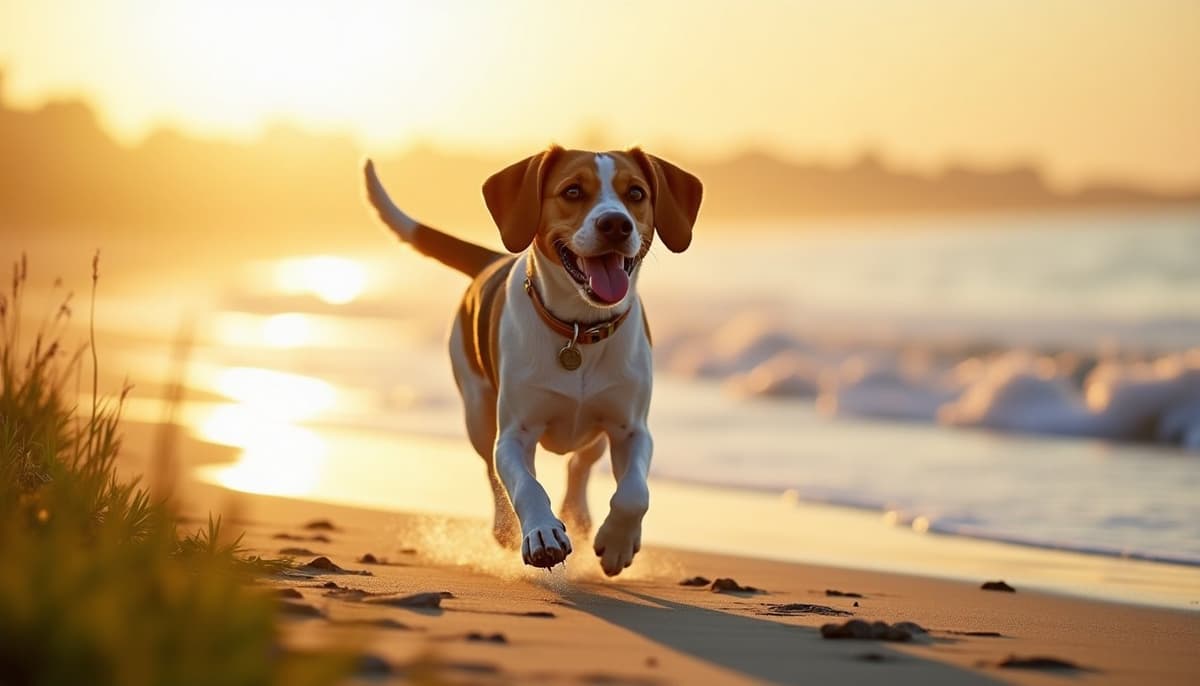 A dog on a walk — Dog Hydrotherapy in Joliet, IL