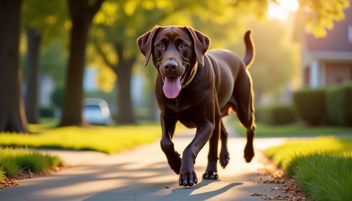 A dog on a walk — Dog Hydrotherapy in Lansing, MI