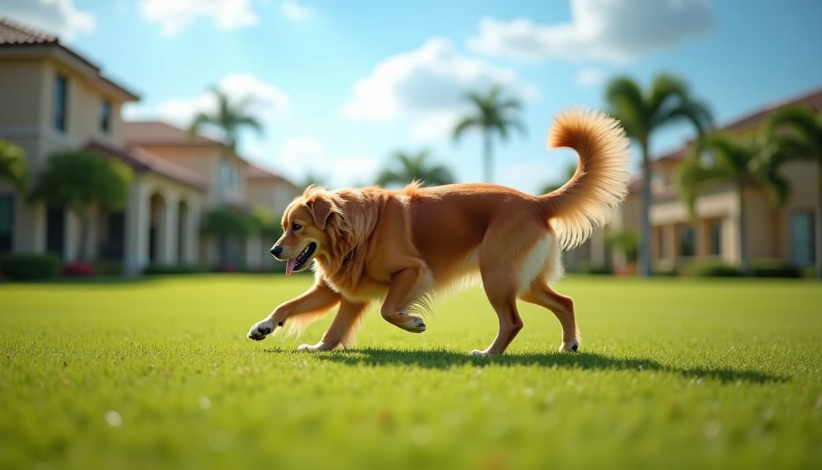 A dog on a walk — Dog Hydrotherapy in Pembroke Pines, FL