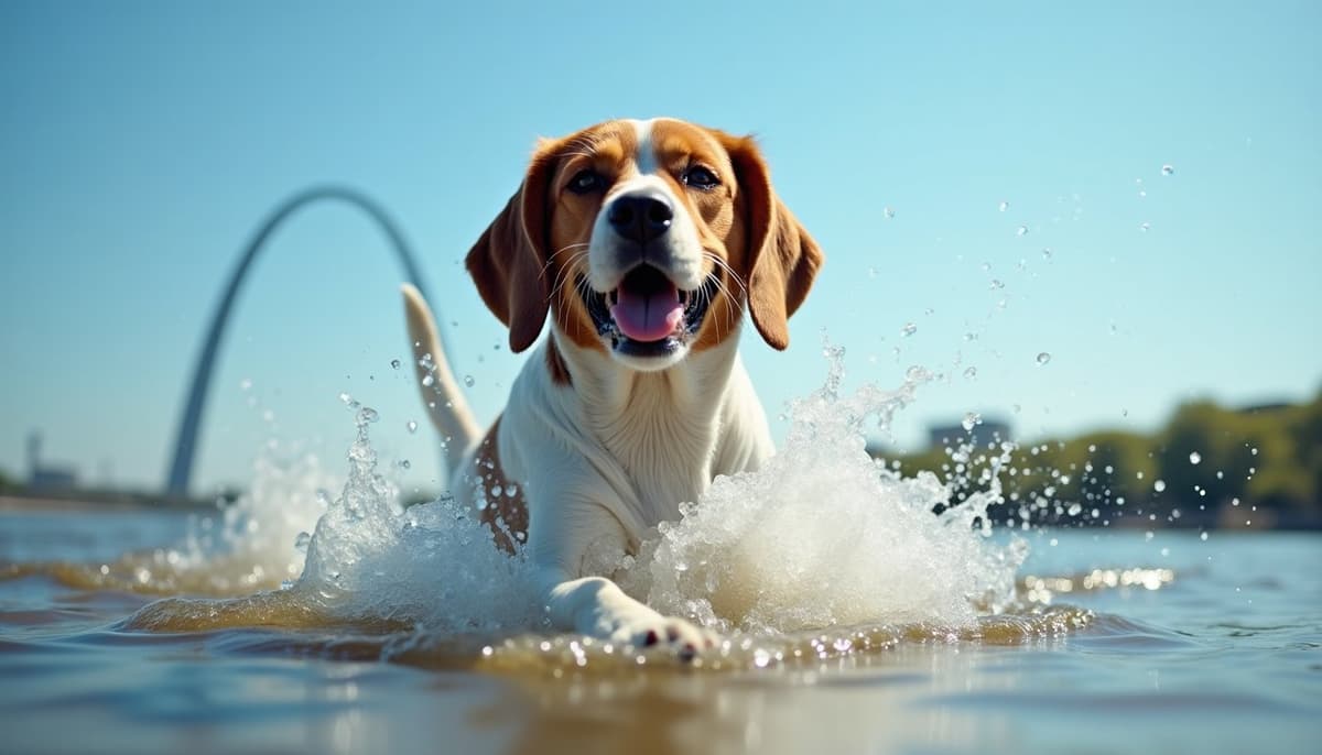 A dog on a walk — Dog Hydrotherapy in Saint Louis, MO