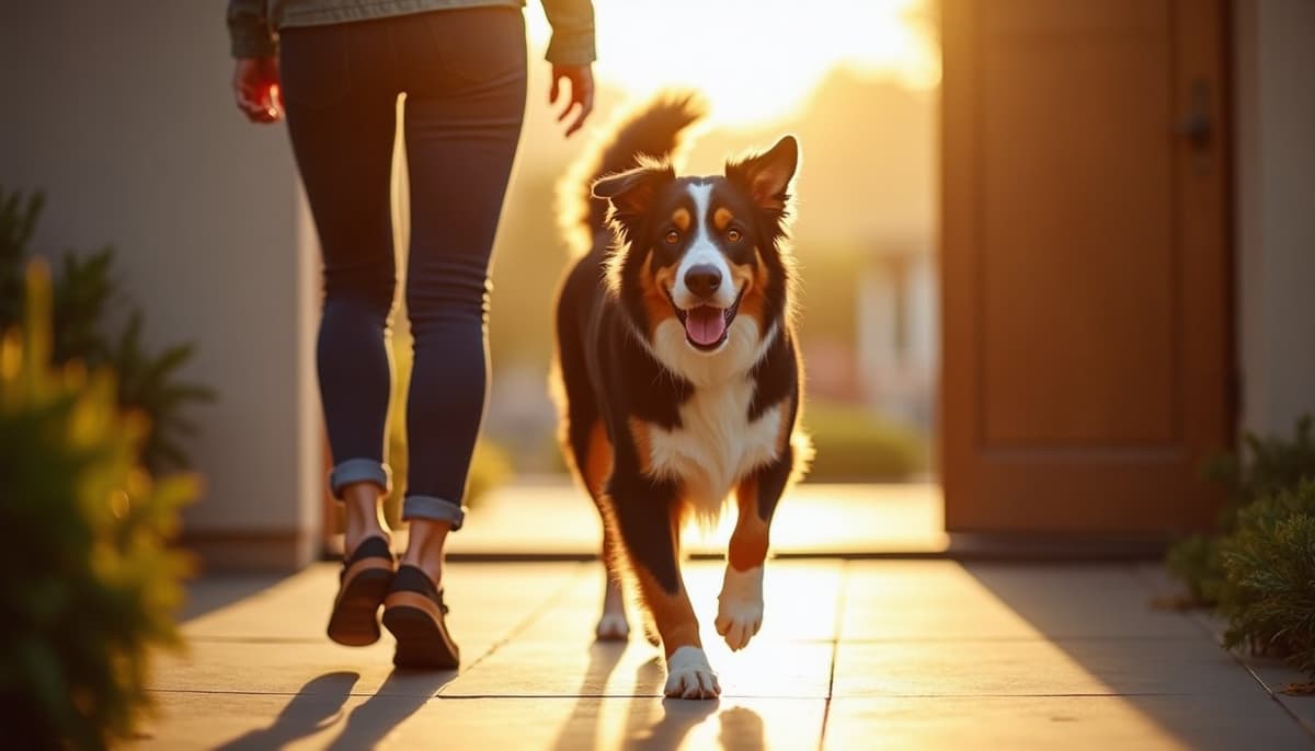 A dog on a walk — Dog Hydrotherapy in San Bernardino, CA