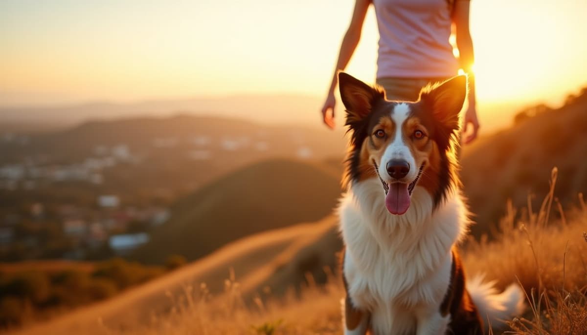 A dog on a walk — Dog Hydrotherapy in San Diego, CA