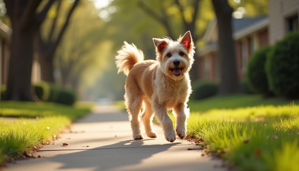 A dog on a walk — Dog Hydrotherapy in Waco, TX