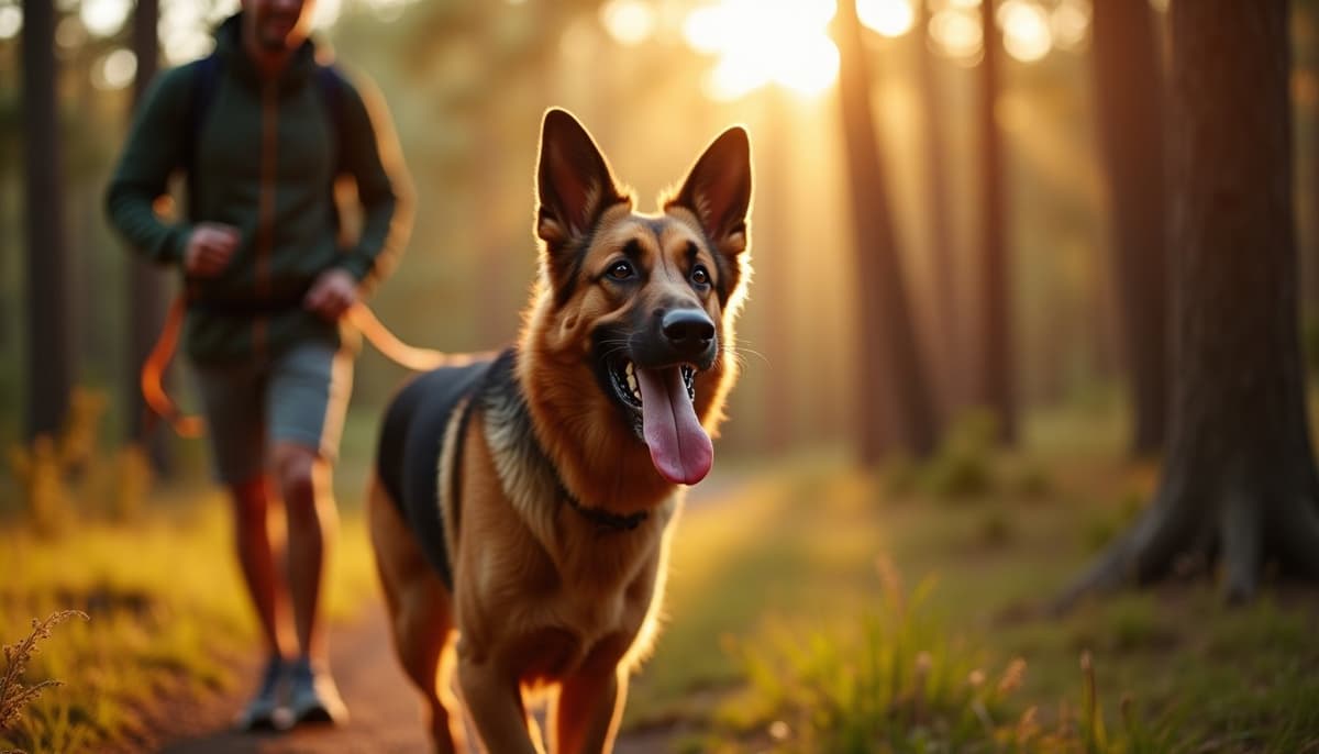 A dog on a walk — What are the options for dog joint care in Alabama