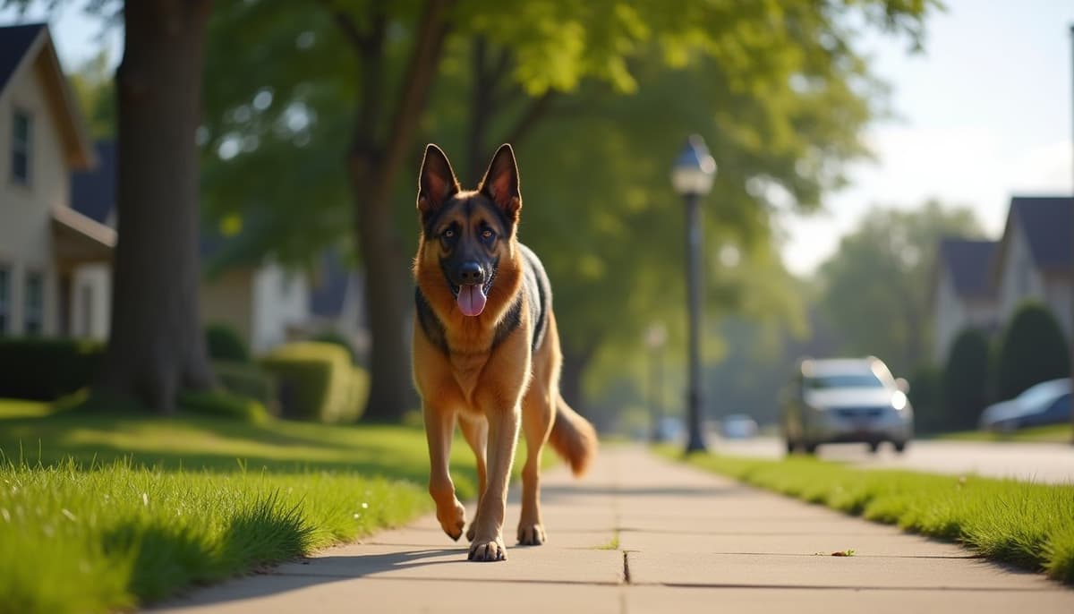 A dog on a walk — Dog Joint Care in Iowa