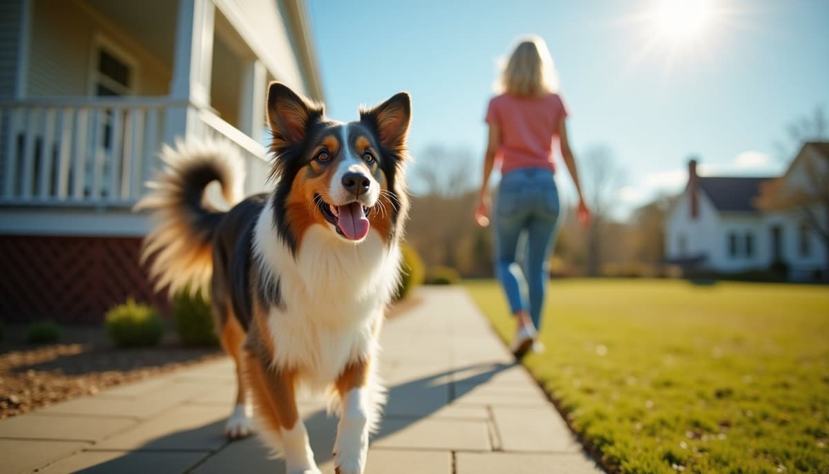 A dog on a walk — Dog Joint Care North Carolina