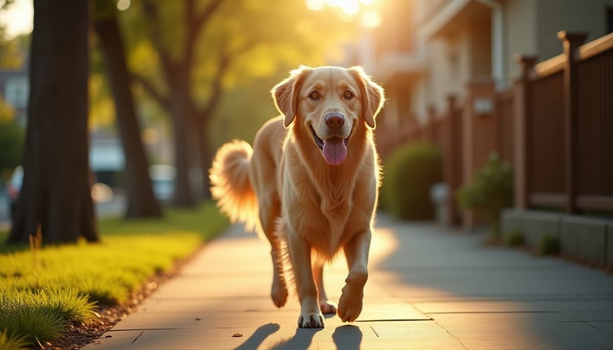 A dog on a walk — Dog Joint Care in Washington: Costs, Vets & Options