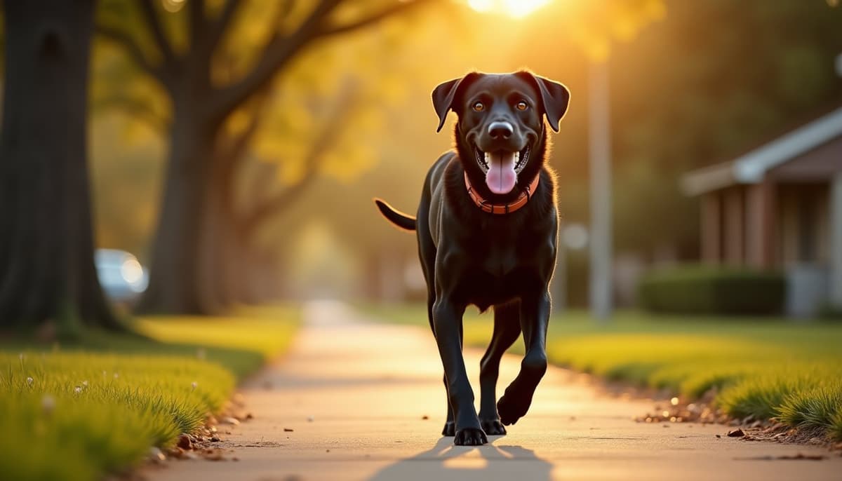 A dog on a walk — Dog Joint Pain in Beaumont TX