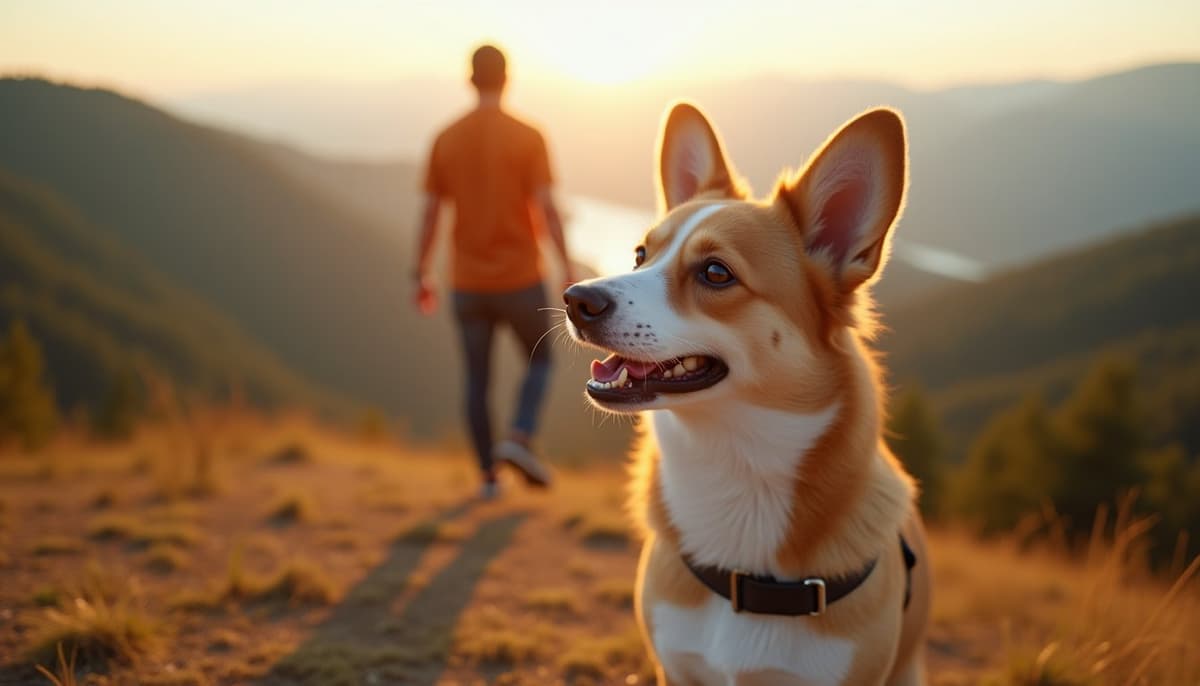 A dog on a walk — Dog Joint Pain in Bellevue, WA