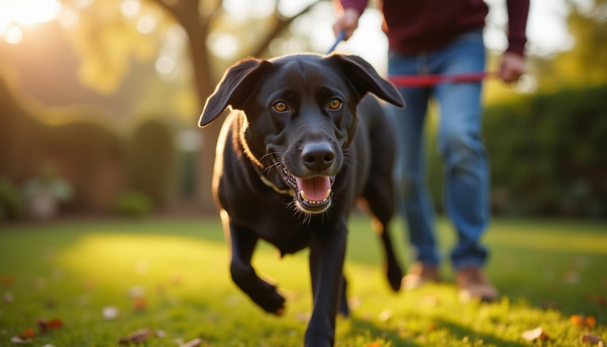 A dog on a walk — Dog Joint Pain in Cary, NC: What Actually Helps