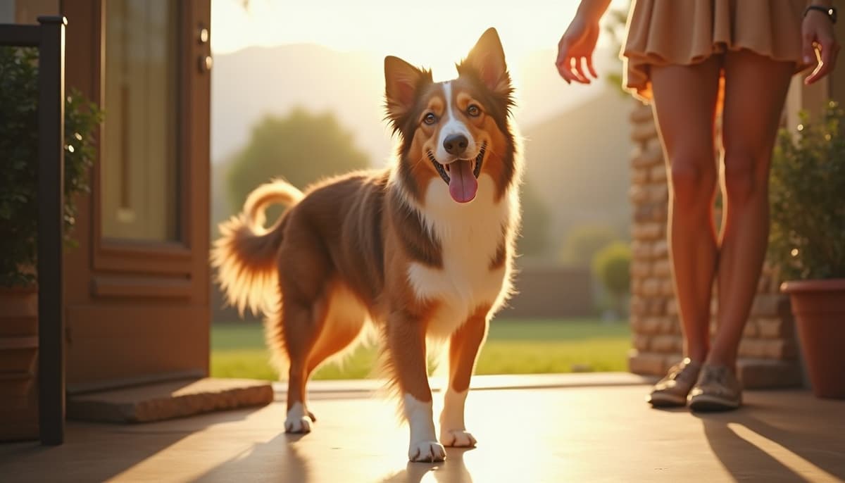 A dog on a walk — Dog Joint Pain in Downey, CA