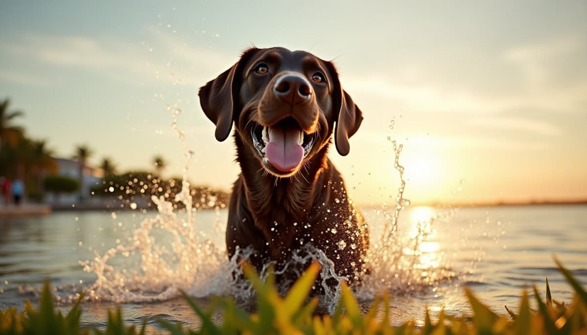 A dog on a walk — Dog Joint Pain in Fort Lauderdale, FL