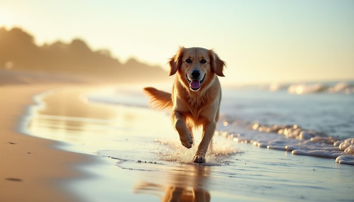 A dog on a walk — Dog Joint Pain in Fort Wayne, IN