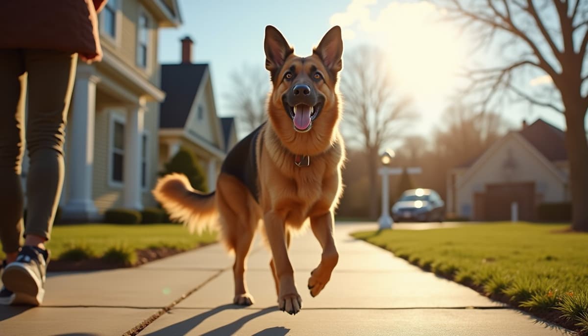 A dog on a walk — Dog Joint Pain in Lexington KY