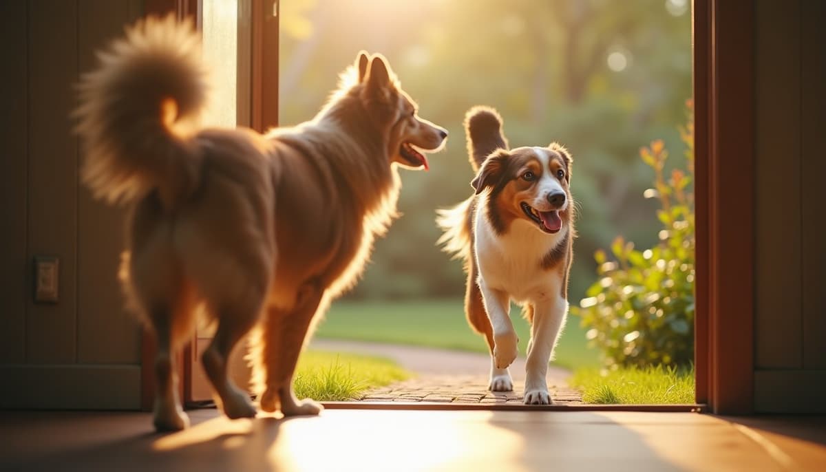 A dog on a walk — Dog Joint Pain in Louisville, KY