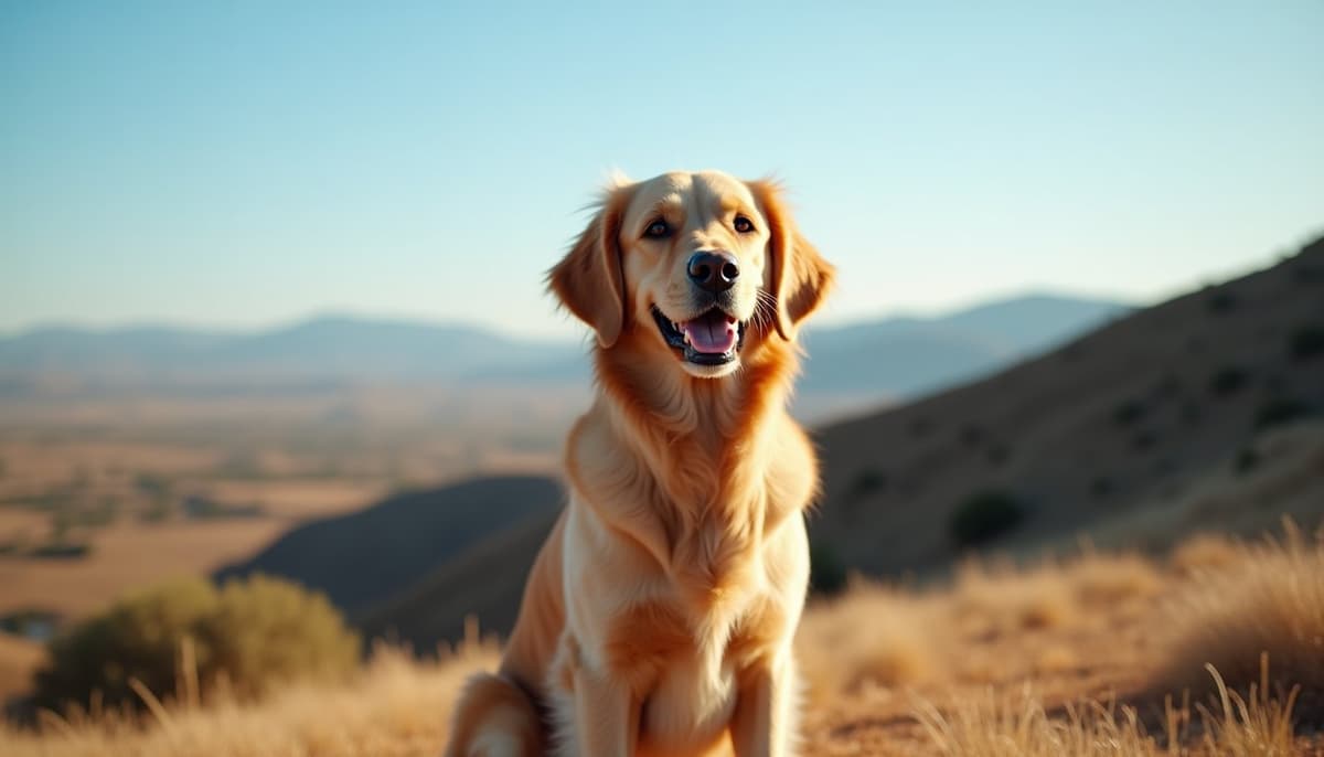 A dog on a walk — Dog Joint Pain in Palmdale, CA