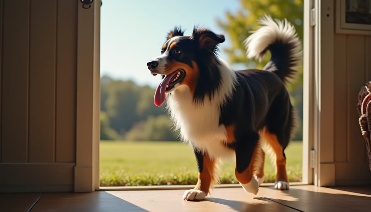 A dog on a walk — Dog Joint Pain in Plano, TX