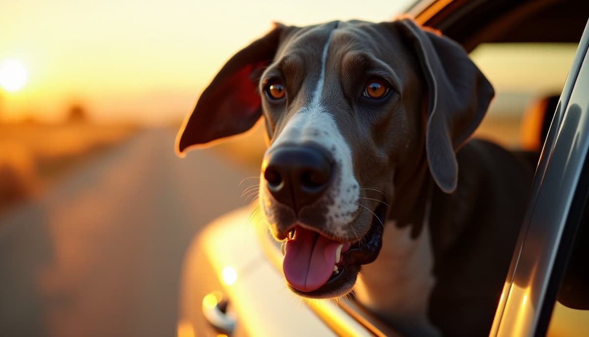 A dog on a walk — What Helps Dog Joint Pain in Pomona, CA