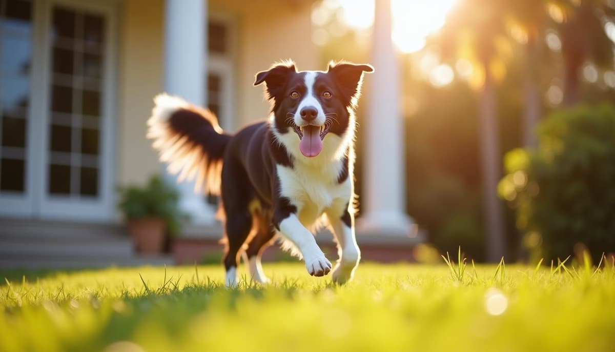 A dog on a walk — Dog Joint Pain in Port Saint Lucie, FL: What Helps