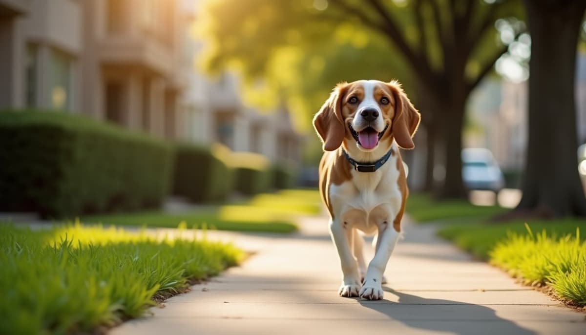 A dog on a walk — Dog Joint Pain in San Francisco, CA